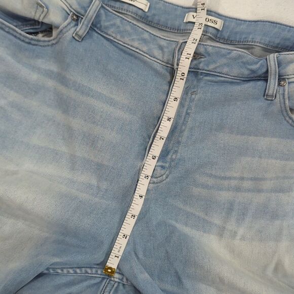 Vigoss Jeans Womens 24 Marley Skinny Distressed Light Wash - Picture 11 of 12